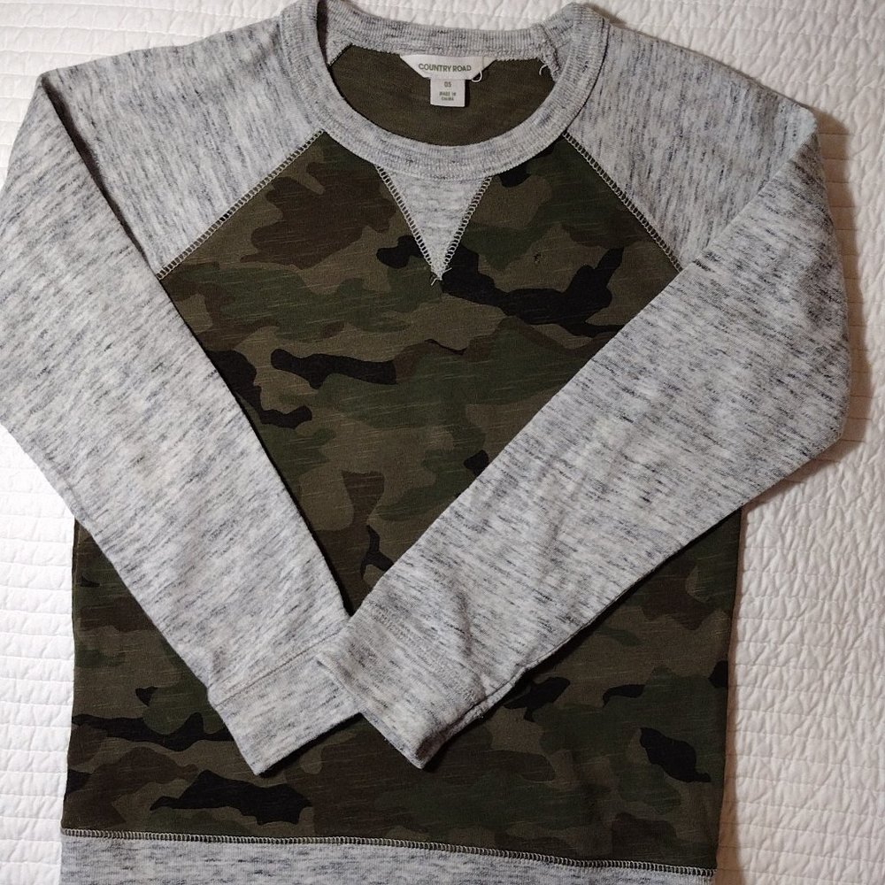 Country Road Boys 5 Long Sleeve T Camo